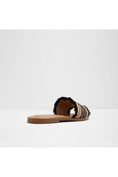 Aldo Nalanı - Women's Textile Light Black Flat Slippers