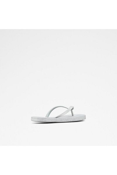 Aldo Aloomba - Women's Faux Leather Silver Color Slippers