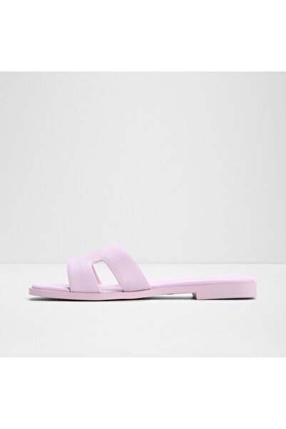 Aldo Itsandal - Women's Genuine Leather Light Purple Flat Slippers