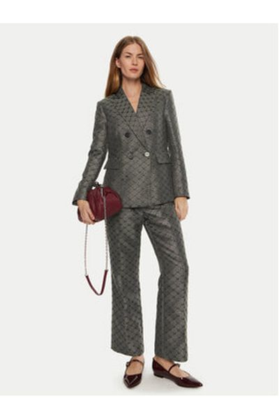 Lola Casademunt By Maite Women's Blazer MF2402003 Gray