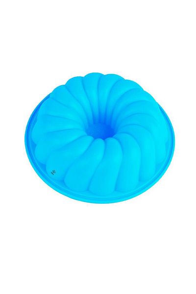 zola Forma din silicon rotunda,pentru coacerea prajiturilor, cu gaura, 14X5.3 cm, albastru