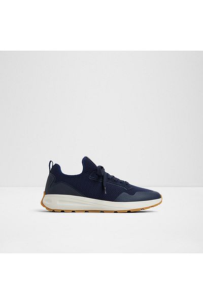 Aldo GARRICK - Pantofi sport pentru bărbați, textil, albastru bleumarin, cu șireturi, design modern
