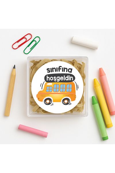 reprodesign 4 Cm 24 Pieces Welcome to Classroom Printed Adhesive Sticker