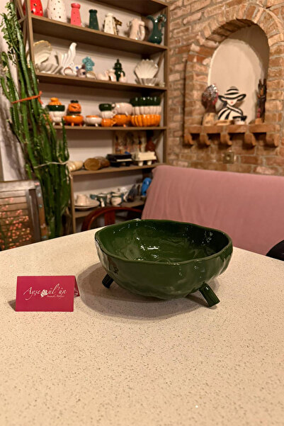 Ayşegül'ün Seramik Atölyesi el yapımı seramik balkabağı kase