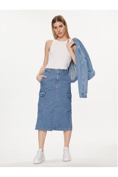 Levi's Fustă din denim pentru femei levi's A7539-0004 albastră