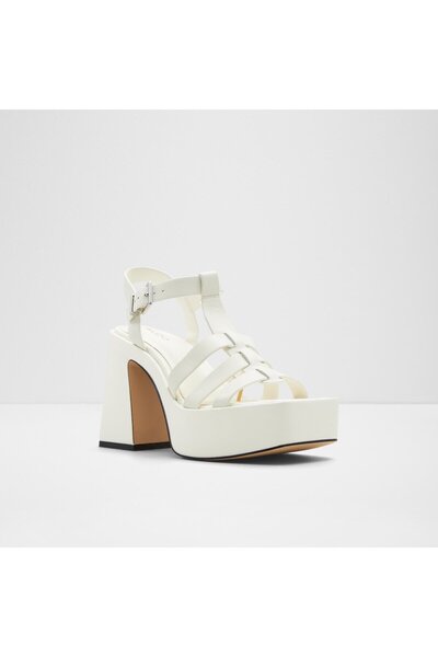 Aldo Jeni - White Heeled Sandals