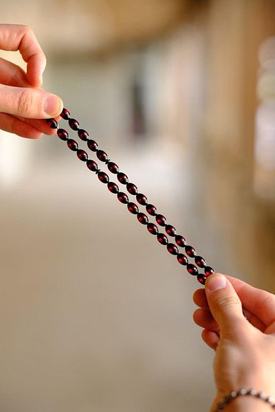 dergah tesbih Red Fire Amber Prayer Beads - 2m