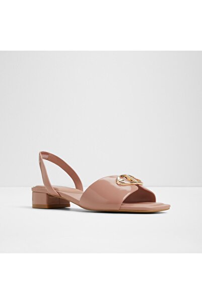 Aldo Muffy - Dámské sandály na podpatku z umělé kůže, růžové, bez tkaniček