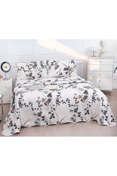 CHIRASO CHIRASO Microfiber Quilted Duvet Set, 3 pieces, Duvet 220x240cm, 2 Pillowcases, with print