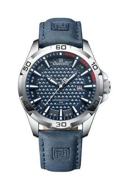 Naviforce Leather Strap Sports Design Analog Wrist Watch For Men