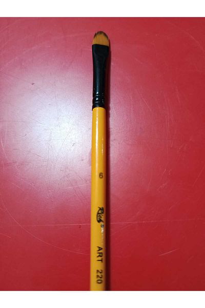 Rich 220 Series Cat Tongue Brush No:6 Short Handle