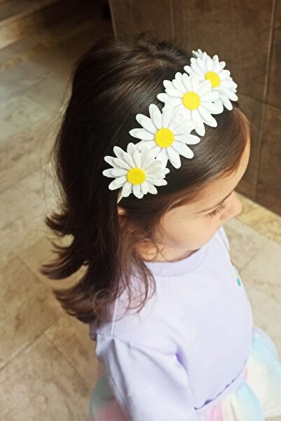 Aydede Oyunevi Papatya Çiçek Taç ⎮ Kız Çocuk İçin Çiçekli Saç Aksesuarı