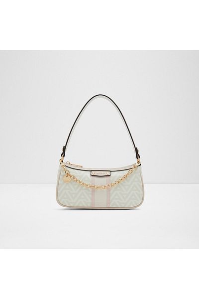Aldo Dıonne - Women's Faux Leather Light Pink Top Zipper Closure Mini Size Shoulder Bag