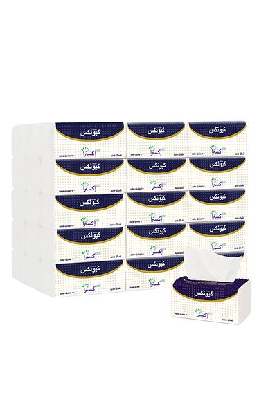 Queenex Kenex Large Facial Tissues - 32 Packs - 600 Tissues Per Pack