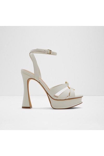 Aldo Elbalıa - White Women's Evening Dress Heeled Sandals
