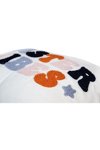 ASDİVA Punch Embroidered Easter Themed Decorative Throw Pillow Cover 45X45