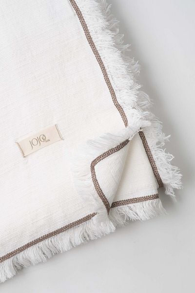 JOJOMIA Odin Throw Sofa Shawl Tv Blanket 130X170 Cream