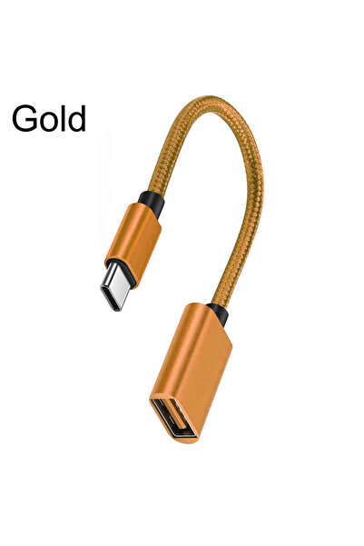Choice محول OTG ذهبي من النوع C إلى كابل تمديد USB من النوع C ذكر إلى USB 3.0...