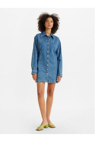 Levi's Rochie din denim pentru femei levi's A4585-0001 albastră