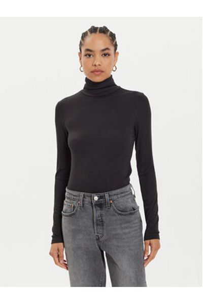 Levi's Pulover Levi's pentru femei cu guler înalt A8769-0000 negru
