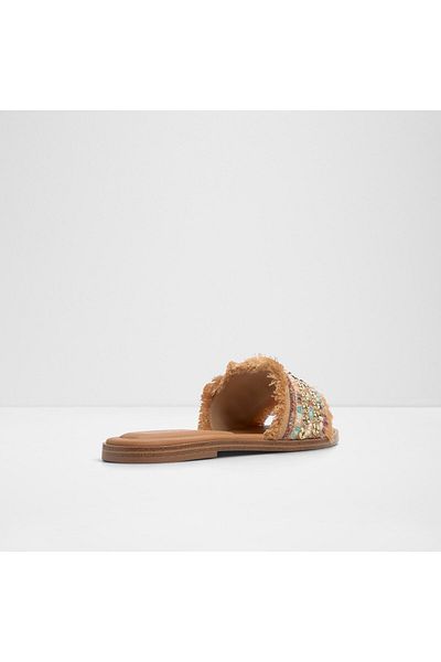 Aldo Nalani - Women's Textile Orange Flat Slippers