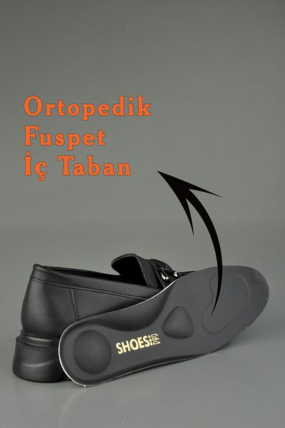 KONFOR Ортопедични черни дамски обувки Lovinia Loafer