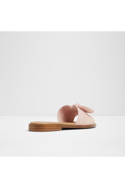 Aldo Lavinia - Women's Genuine Leather Light Pink Flat Laceless Flat Slippers