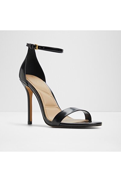 Aldo Jacynthe - Women's Faux Leather Black Thin Heeled Sandals