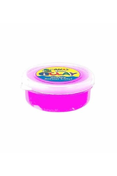 Amos iClay Amos plasticine, 18g/box, neon pink