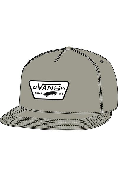 Vans Full Patch Snapback Men's Hat Vn000Qpuzuj1 Light Gray-Std