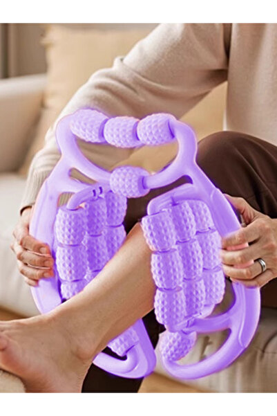 MAVIGOK 24 Tekerlekli Bacak Incelten Sıkılaştıran Masaj Aleti(MOR)