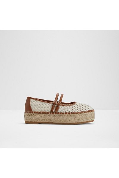 Aldo SUMMERFLING - Espadrile plate din textil alb-ecru pentru femei