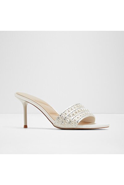 Aldo Eternally - Kadın Tekstil Beyaz Ince Topuklu Terlik