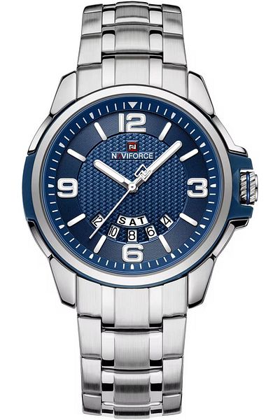 Naviforce Watches For Men Business Classic Stainless Steel Waterproof
