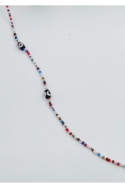 mim eşarp Colorful Beaded Children's Glasses Chain – Flexible and Lightweight Strap (70 cm)