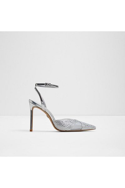 Aldo Dunmere - Women's Faux Leather Silver Stiletto Heels