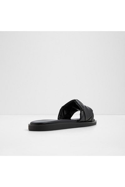 Aldo ESTERELLE - Women's Faux Leather Other Black Flat Slippers