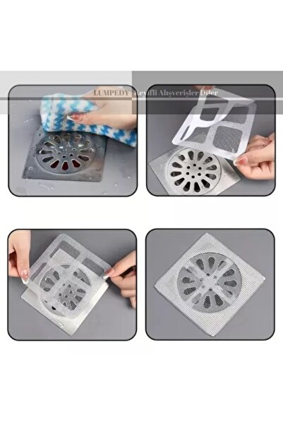 Genel Markalar 1 Adet Yapışkanlı Kullan At Gider Kapağı, Böcek Önleyici File ...