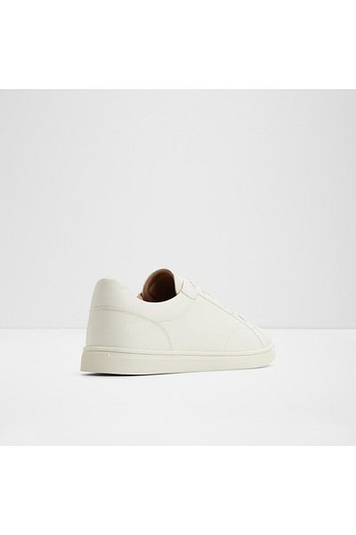 Aldo Poker - Pantofi sport pentru bărbați din piele artificială, alb, cu șireturi multiple, design modern