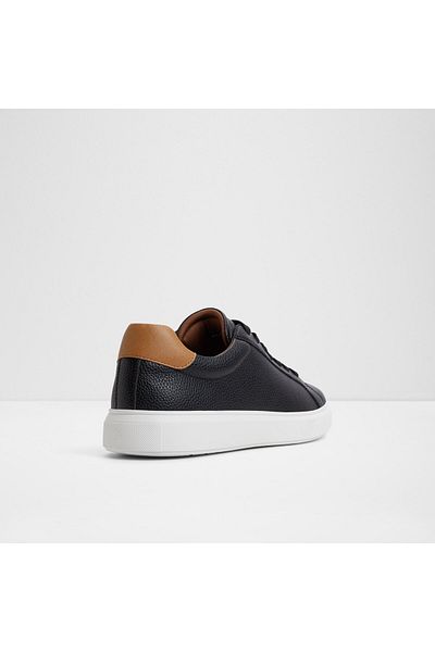 Aldo CLUBMEMBER - Pantofi sport pentru bărbați din piele artificială, negru, cu șireturi, design modern