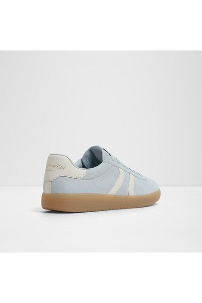 Aldo CHICSNEAKER - Pantofi de damă din piele naturală, albastru cer, cu talpă plată din cauciuc