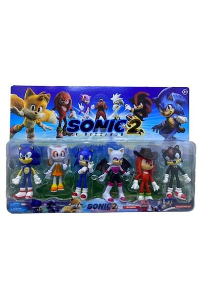 xpress sales Set 6 figurine Sonic 2, multicolor, 10 cm