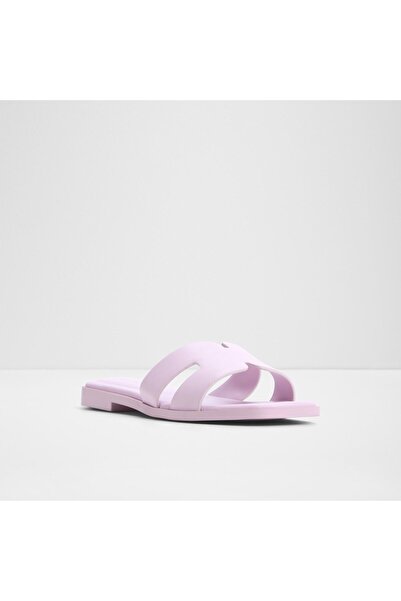 Aldo Itsandal - Women's Genuine Leather Light Purple Flat Slippers