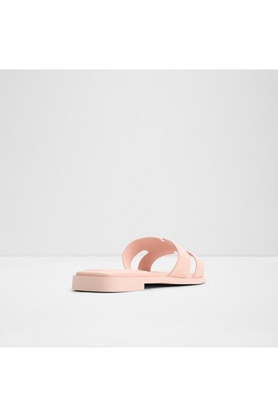 Aldo Itsandal - Women's Genuine Leather Light Pink Flat Slippers
