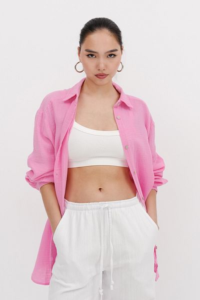Addax Oversize Basic Shirt G2012-Y2