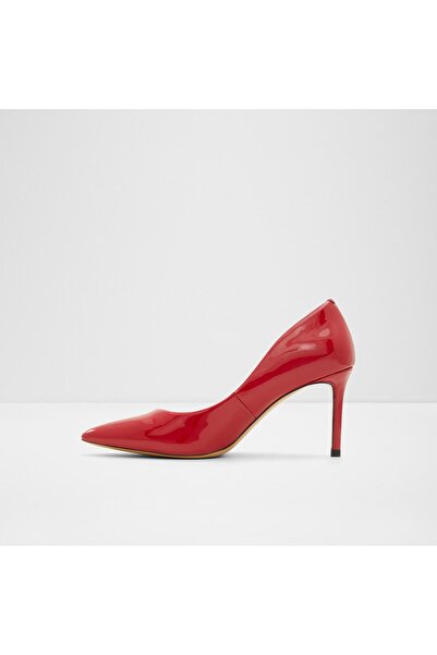 Aldo Stessymid - Women's Faux Leather Red Thin Heel Laceless Heeled Shoes