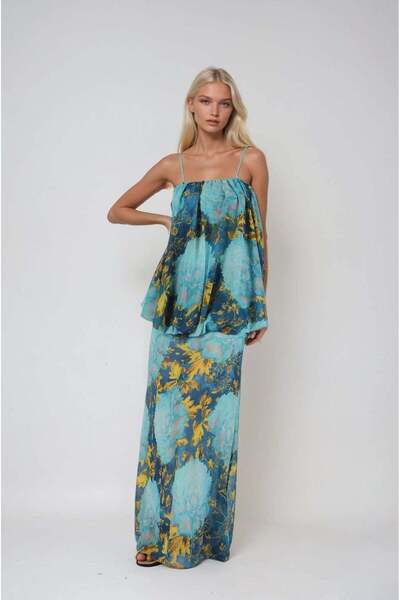 FABB Blue Chiffon Dress