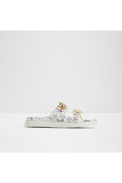 Aldo Alessie - Women's Faux Leather Multi Velcro Anatomical Slippers