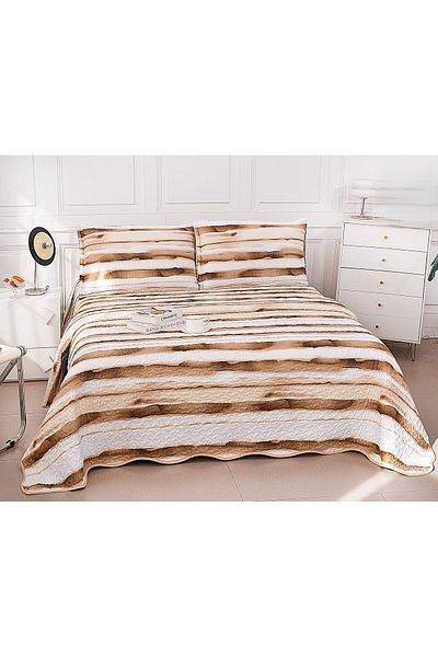 CHIRASO CHIRASO Microfiber Quilted Duvet Set, 3 pieces, Duvet 220x240cm, 2 Pillowcases, with print