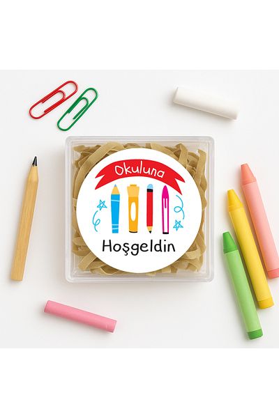 reprodesign Welcome to Your School Printed Label - 4 Cm, 24 Pieces Model: 1